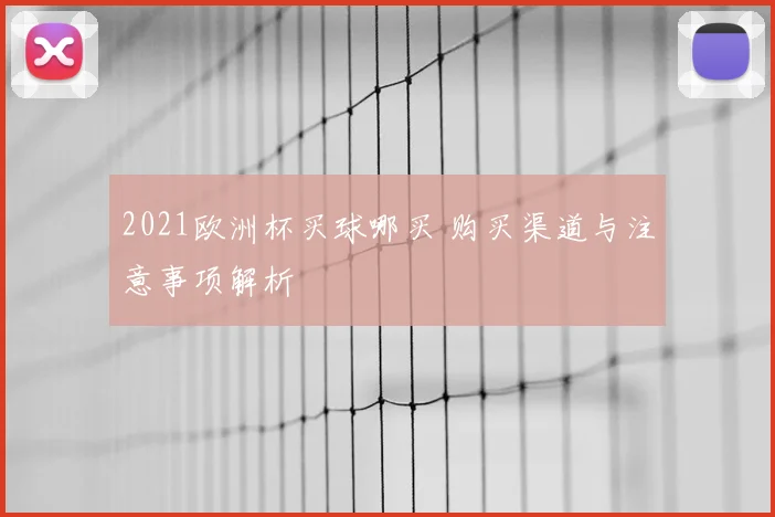 2021欧洲杯买球哪买 购买渠道与注意事项解析