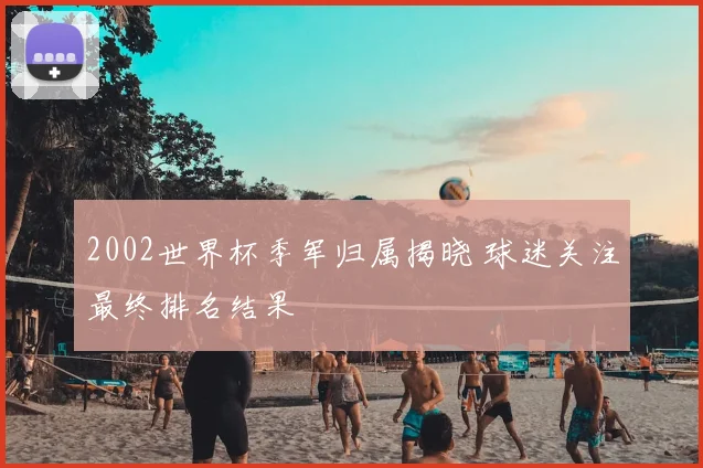 2002世界杯季军归属揭晓 球迷关注最终排名结果