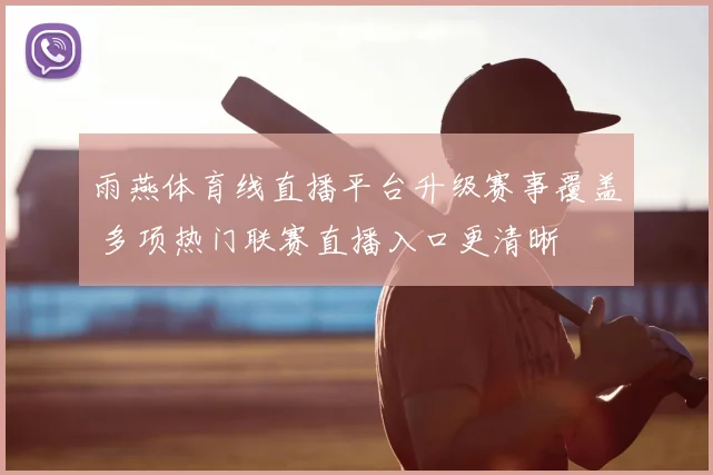 雨燕体育线直播平台升级赛事覆盖 多项热门联赛直播入口更清晰