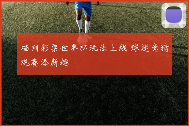 福利彩票世界杯玩法上线 球迷竞猜观赛添新趣